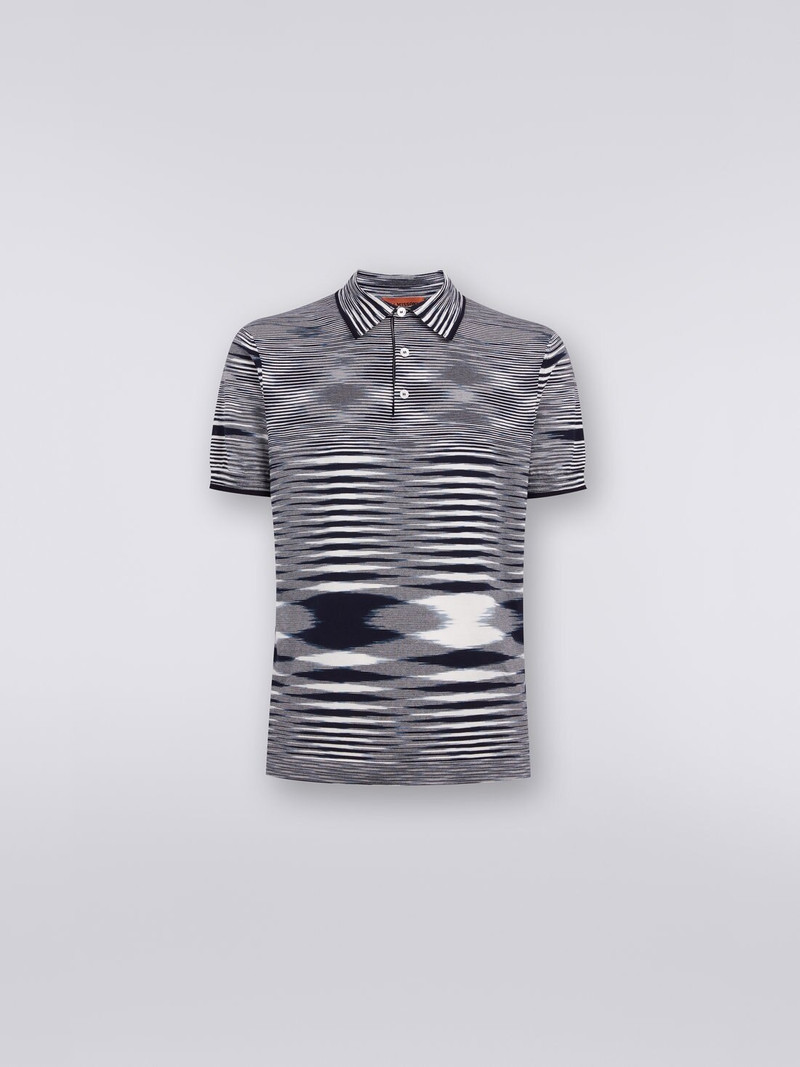 Slub cotton polo shirt - 1