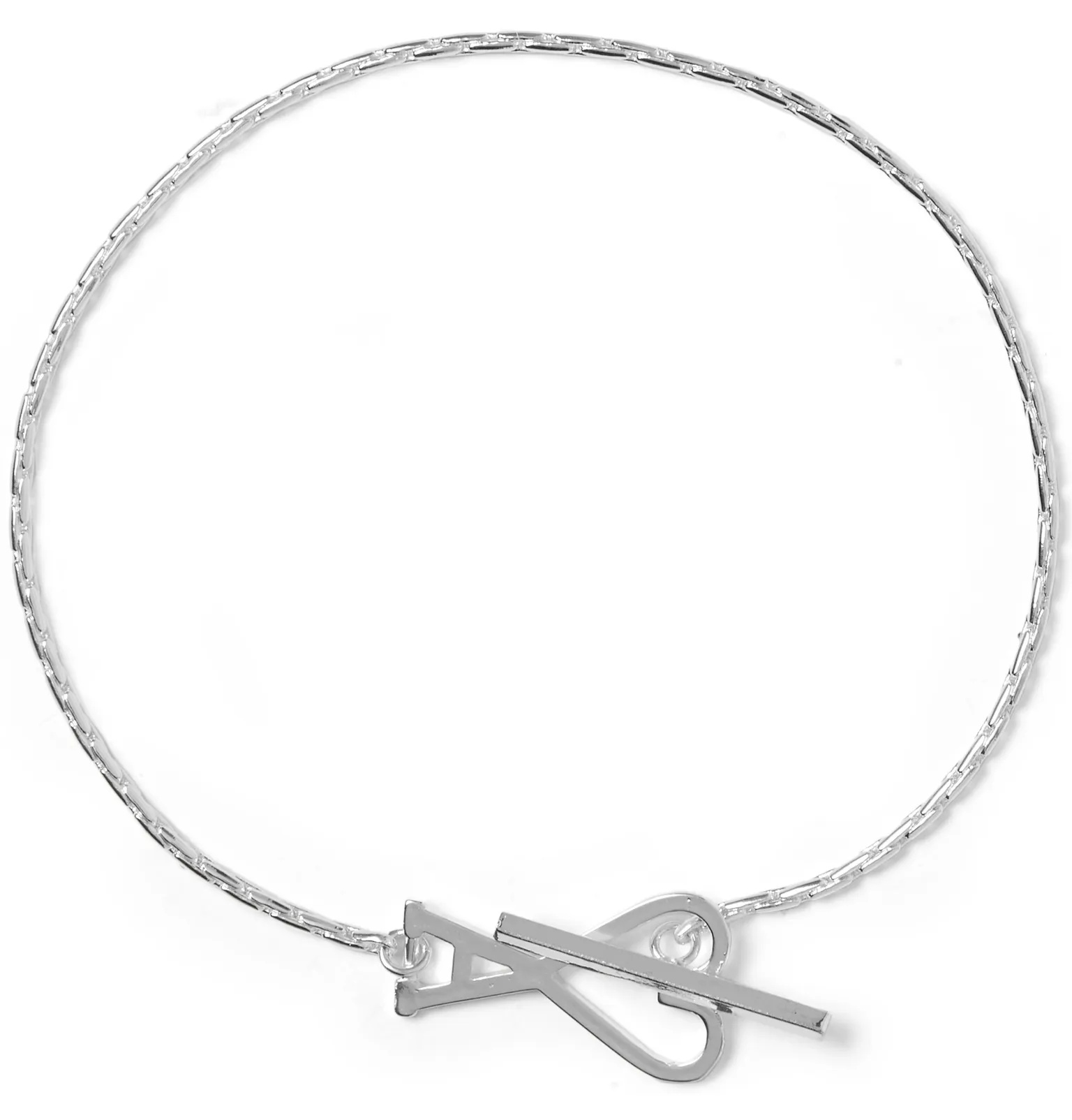 Silver-Tone Chain Bracelet - 1