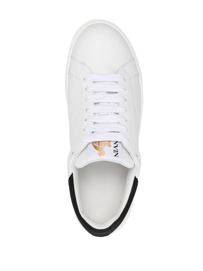 logo-patch lace-up sneakers 4