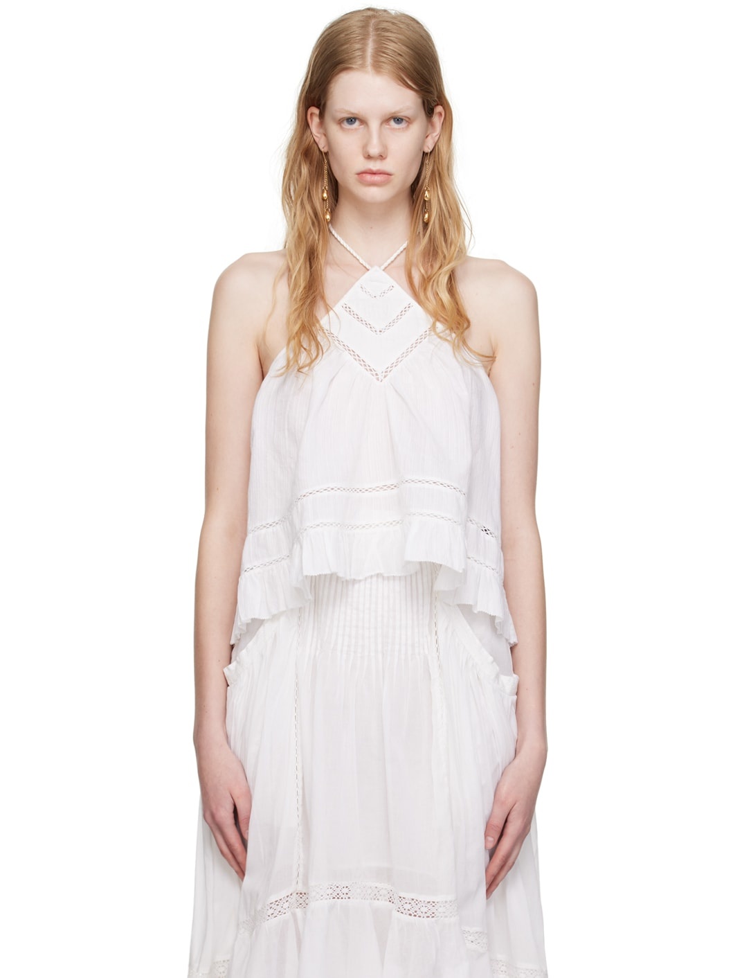 White Lisio Tank Top - 1