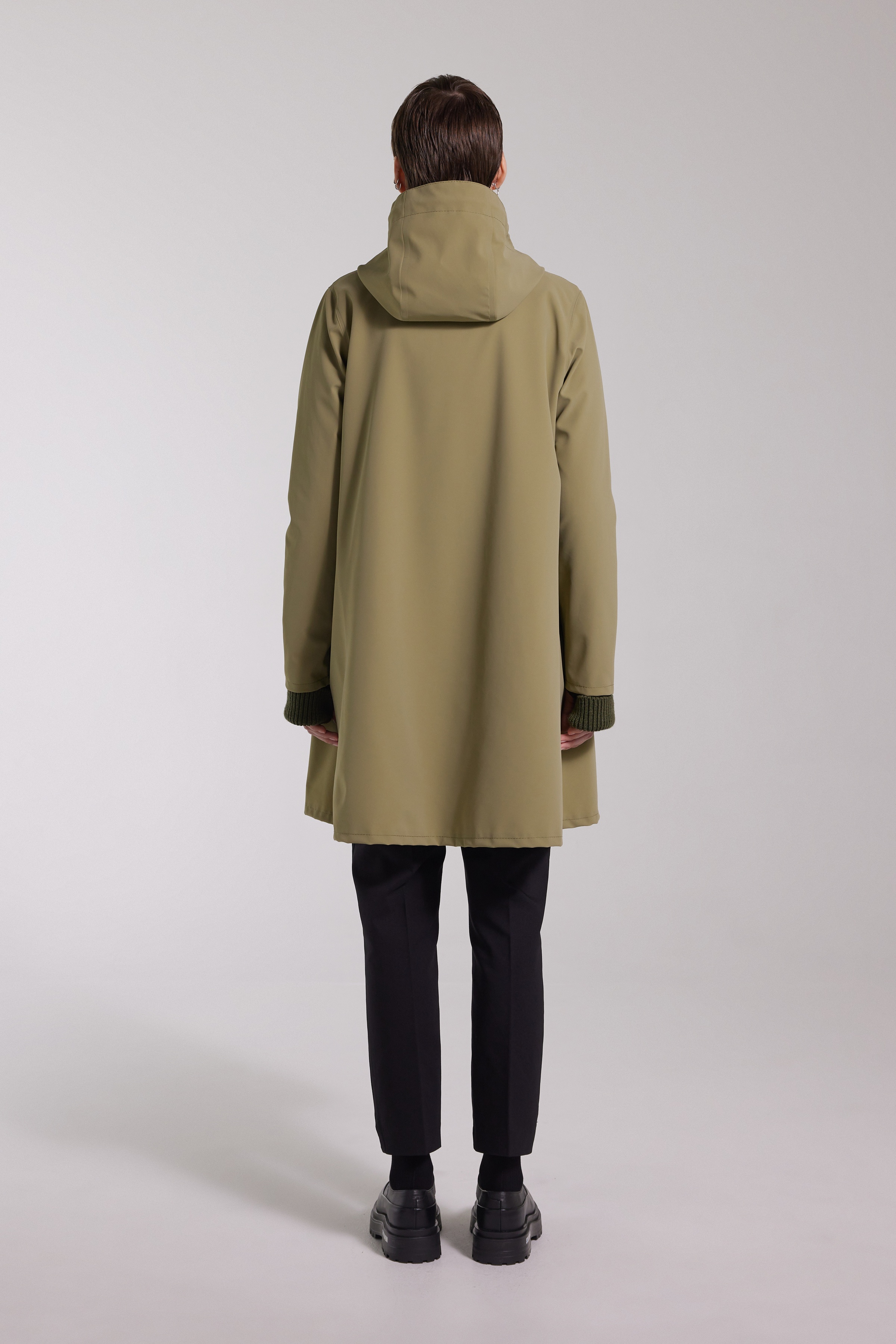 Mosebacke Lightweight Matte Zip Raincoat Aloe - 6