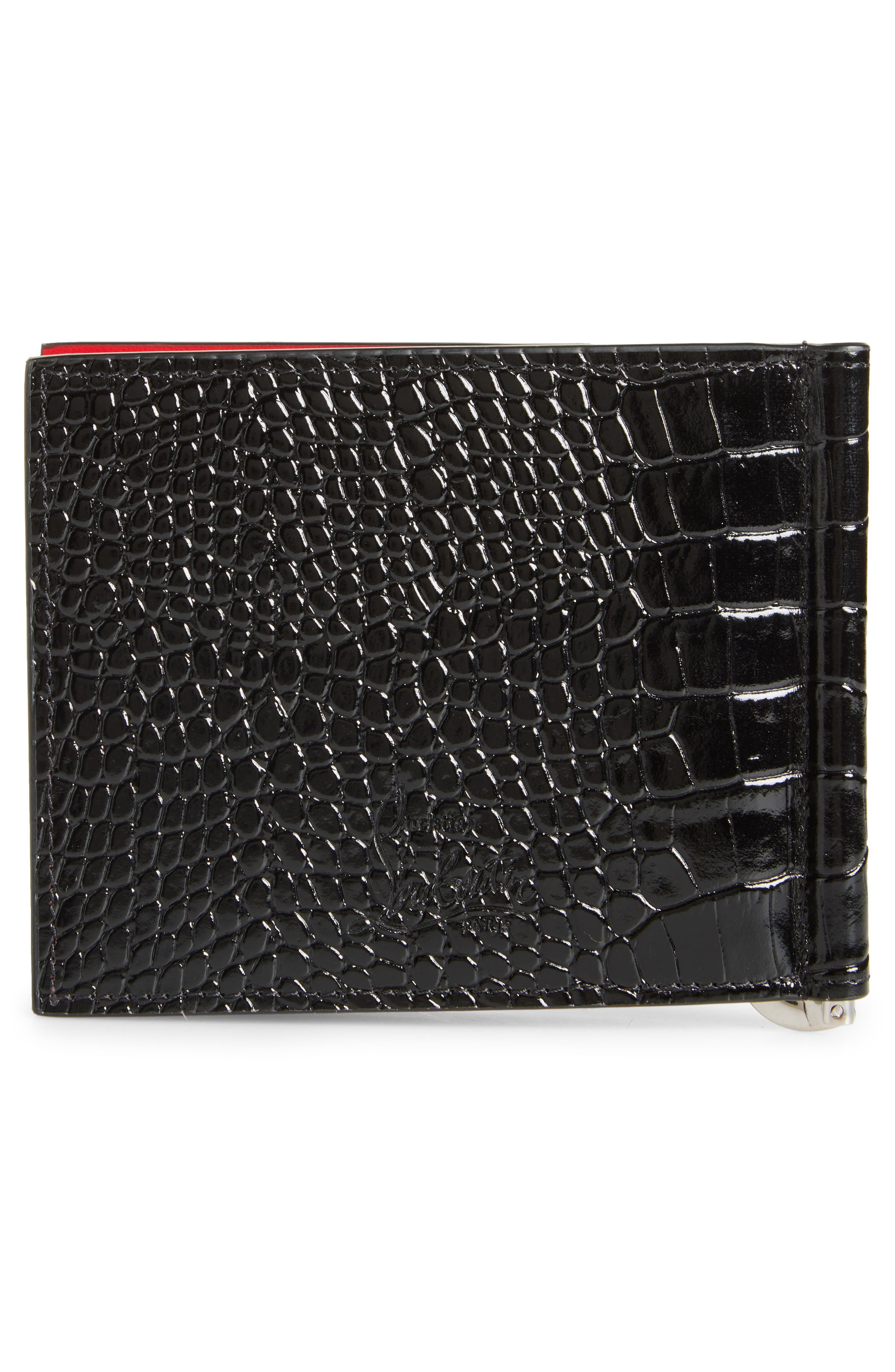 Christian Louboutin Mooncrest Calfskin Bifold Wallet with Money Clip in Black at Nordstrom - 4