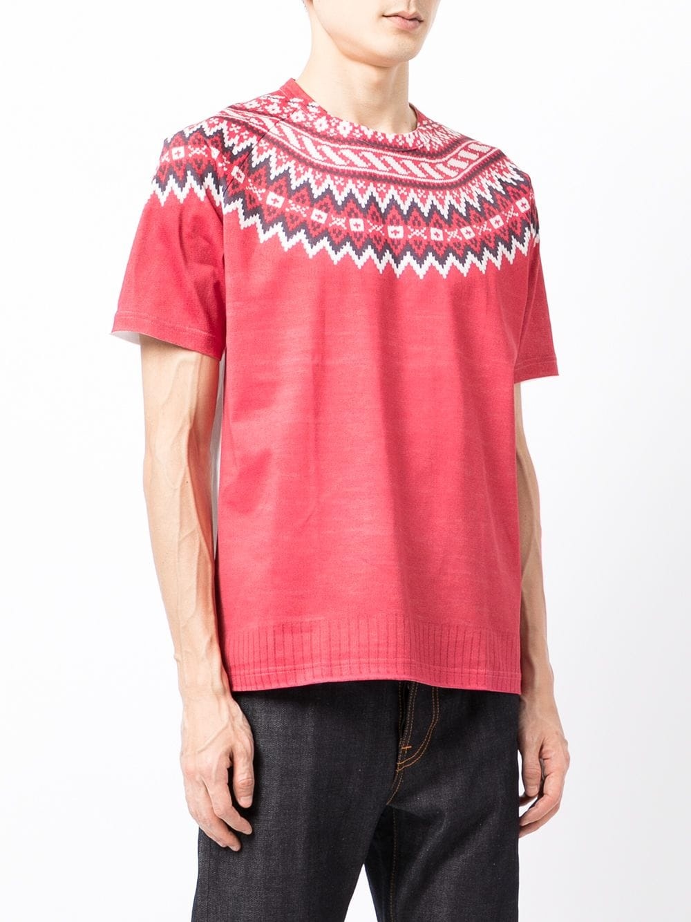 Nordic style-panel T-shirt - 3