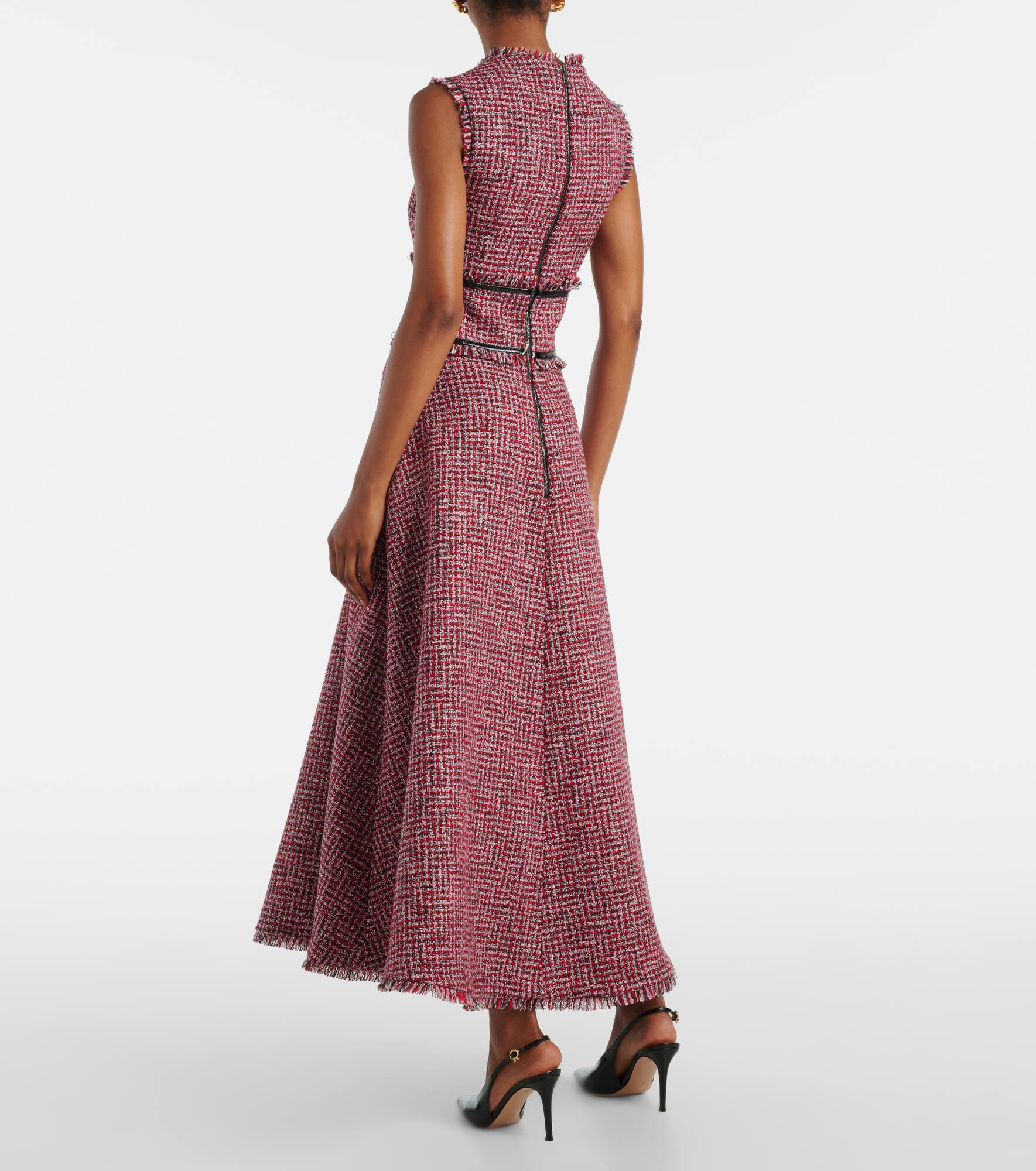 Dorothy tweed midi dress - 3