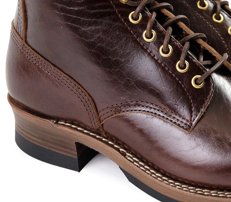 LK-032 Steel Gang Boots Shinki Hikaku Horsebutt Dark Brown - 8