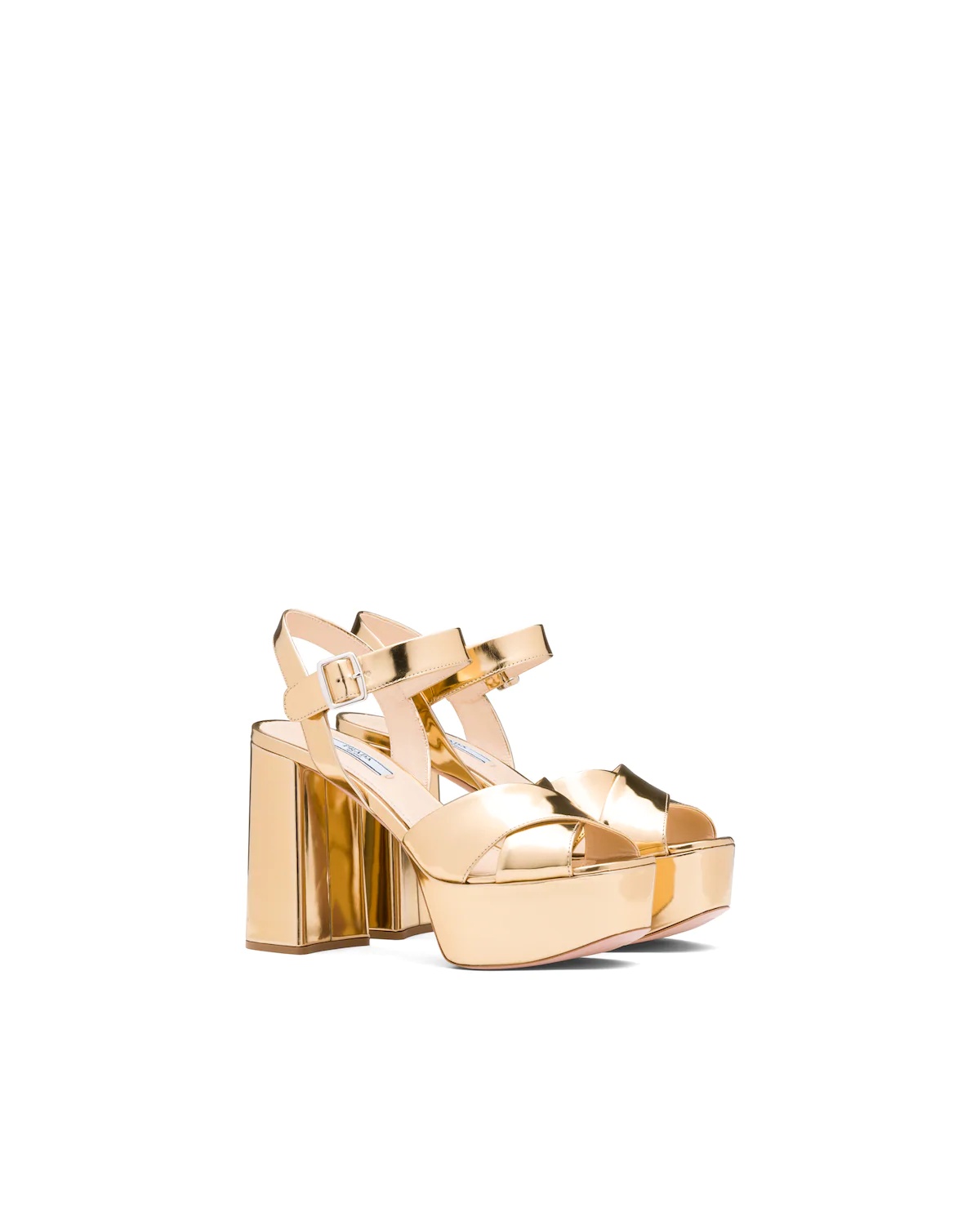 Metallic leather sandals - 1