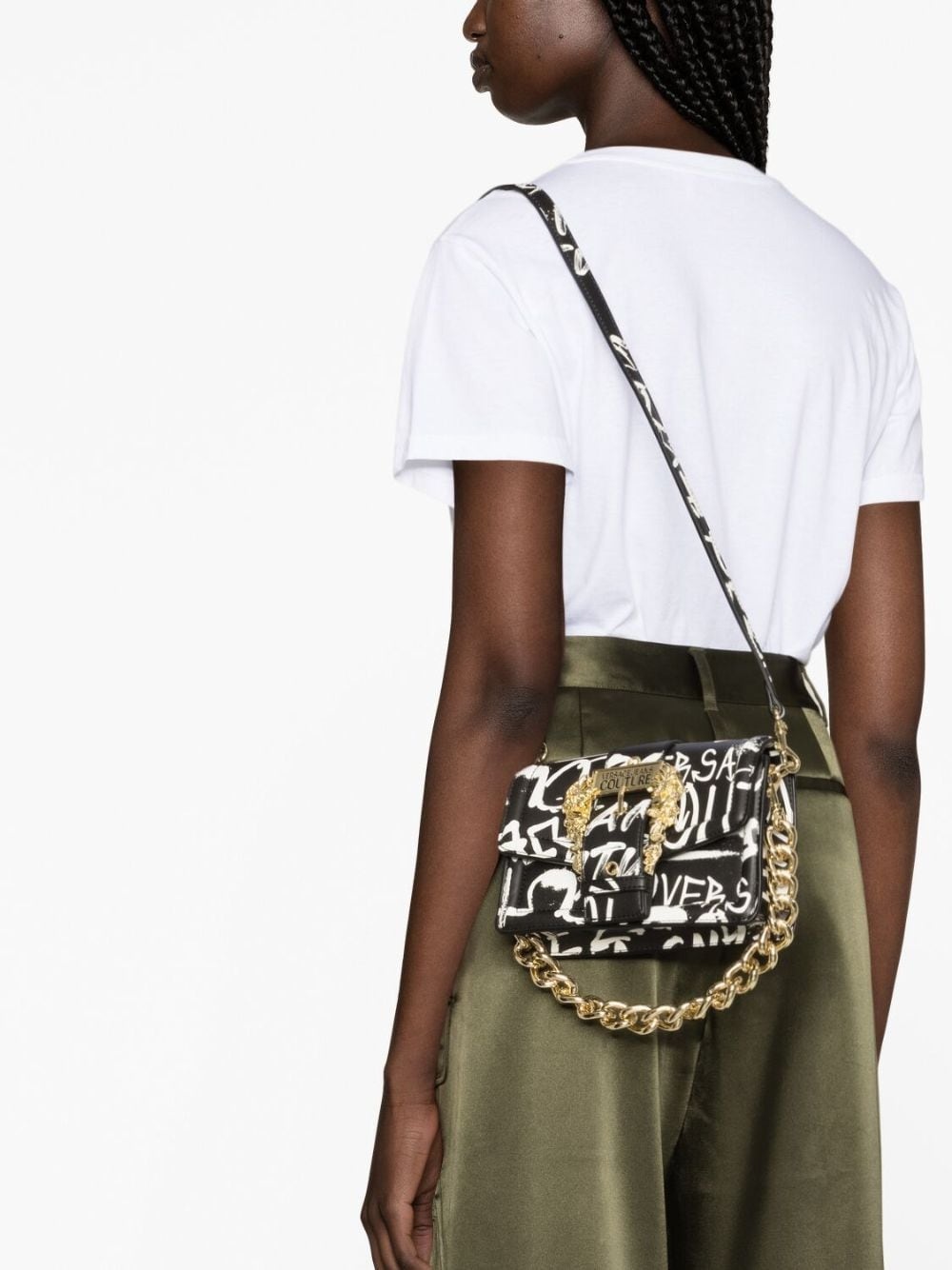 graffiti-print crossbody bag - 3