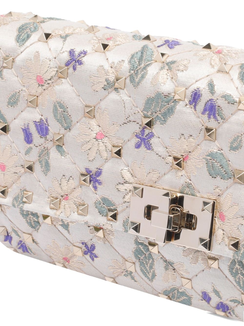 quilted floral-print crossbody bag - 4
