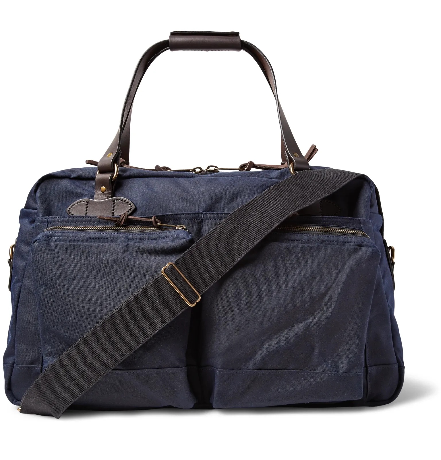 48-Hour Leather-Trimmed Tin Cloth Duffle Bag - 1