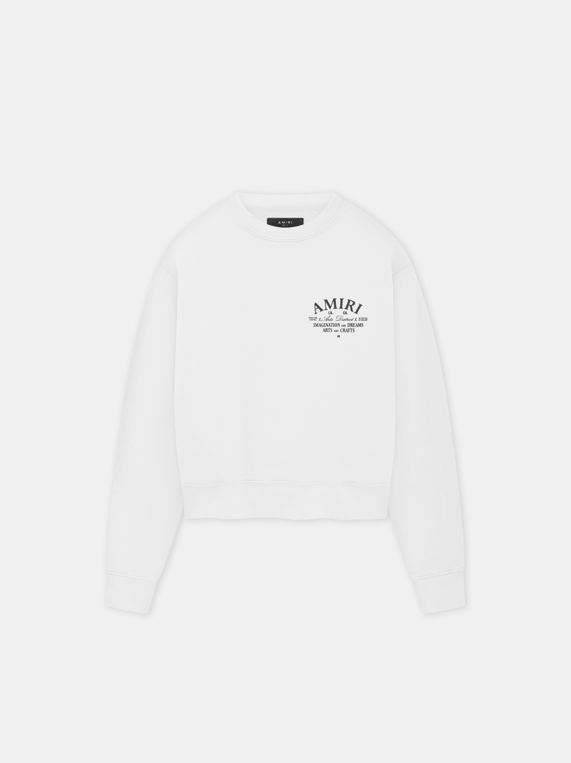 Amiri アーツ ディストリクト クルー AMIRI ARTS DISTRICT CREW - Black | AMIRI