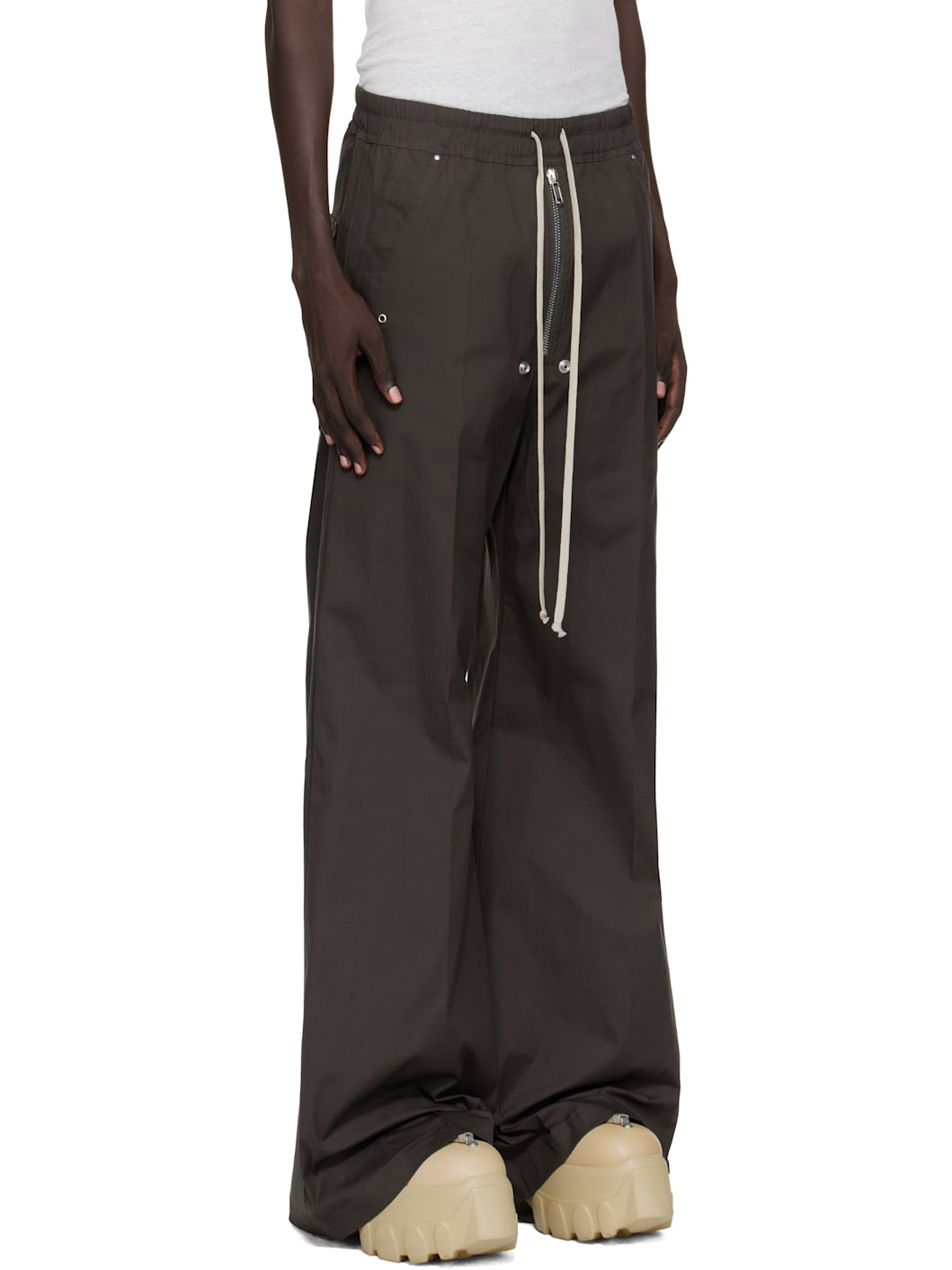 Gray Concordians Wide Bela Trousers - 2