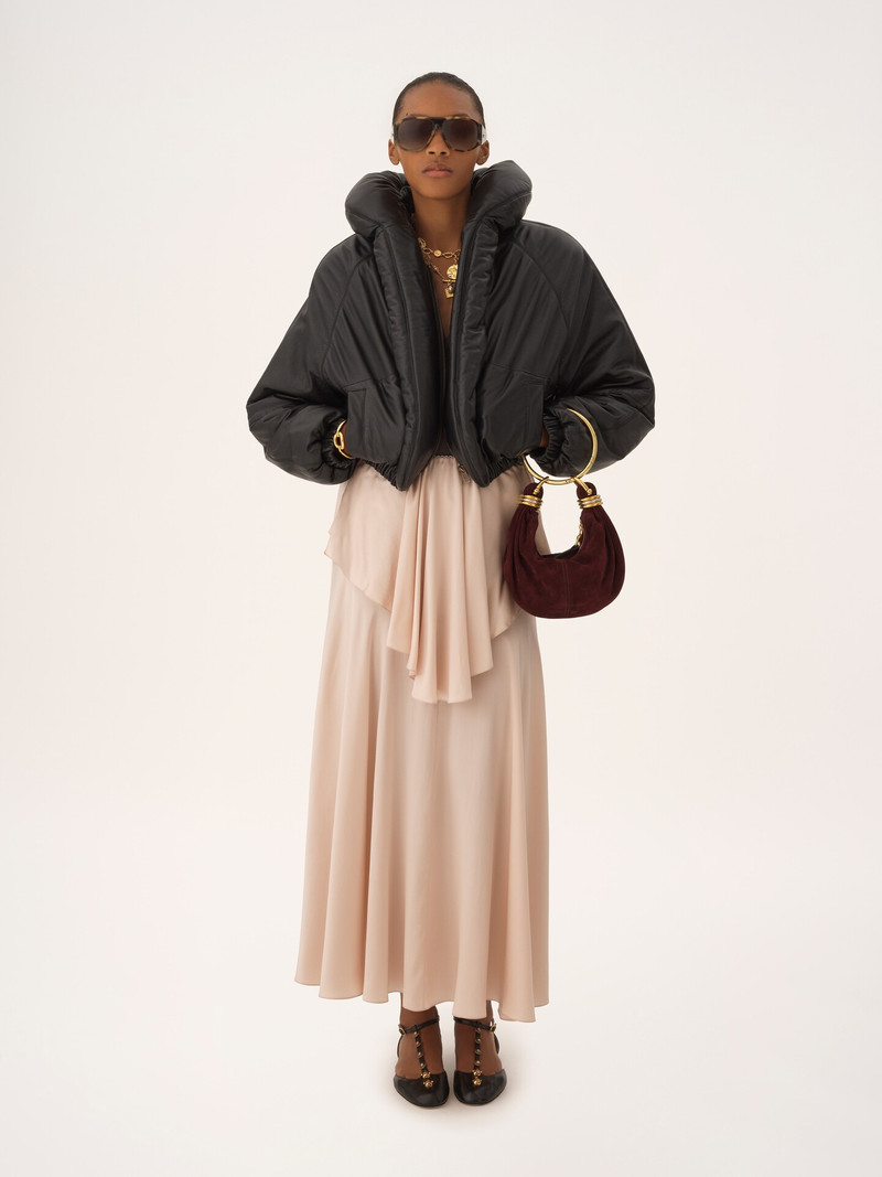 Chloé SHORT PUFFER JACKET IN LEATHER outlook