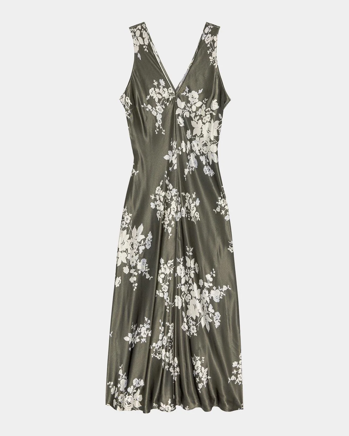 Camellia Sleeveless V-Neck Midi Dress - 1