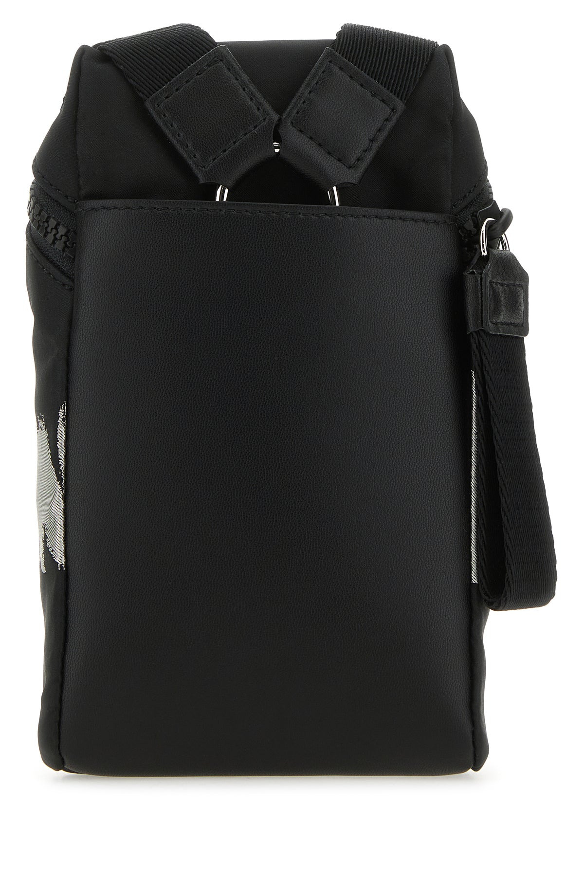 Black fabric McQueen Graffiti crossbody bag - 3