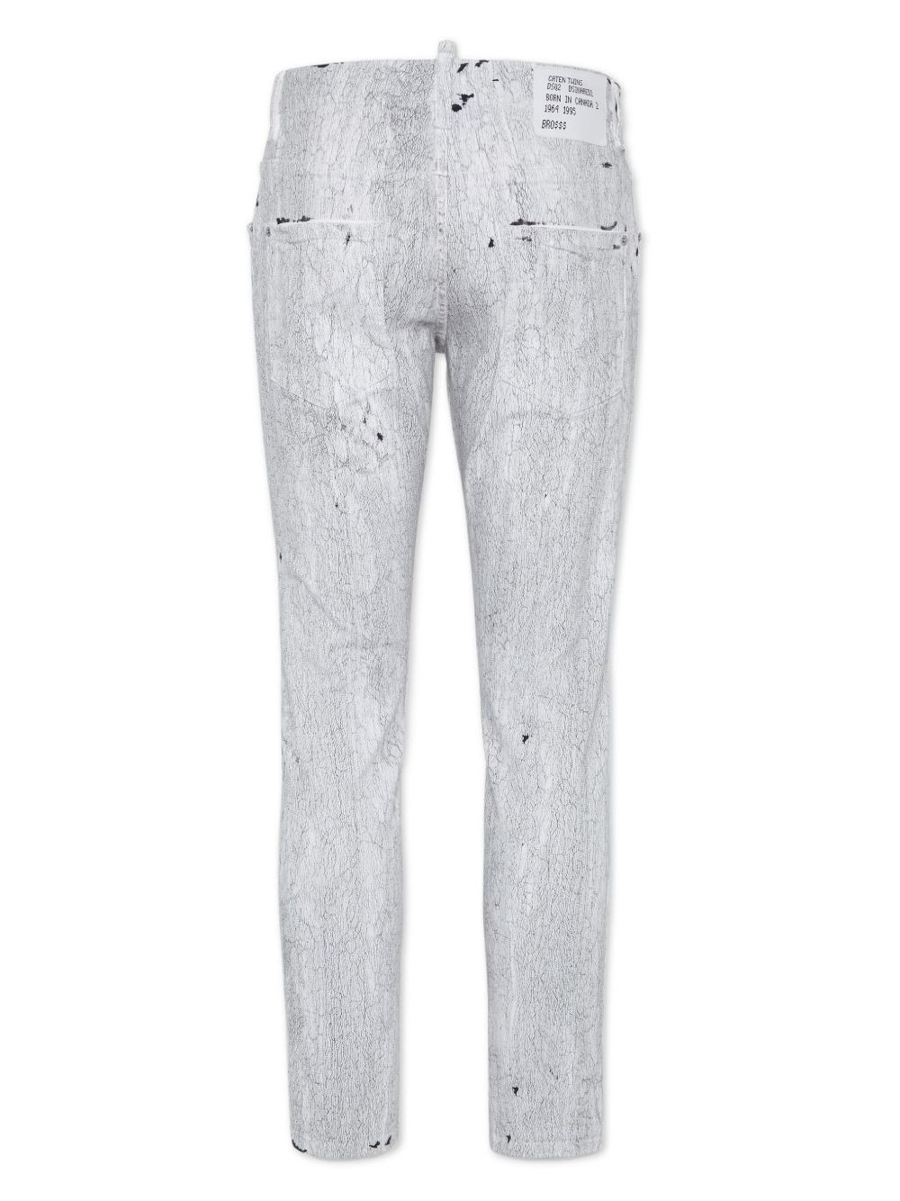 crinkled stretch-cotton jeans - 2
