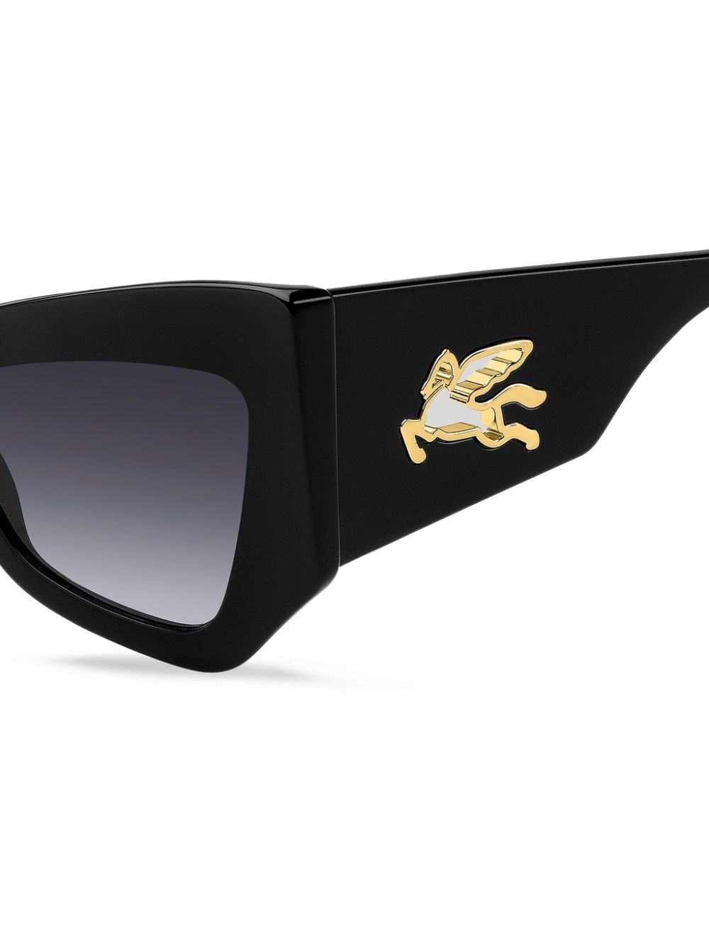 gold-tone logo sunglasses - 4