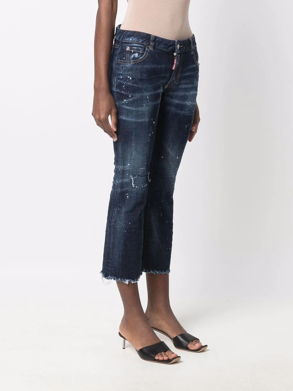 cropped flared jeans - 3