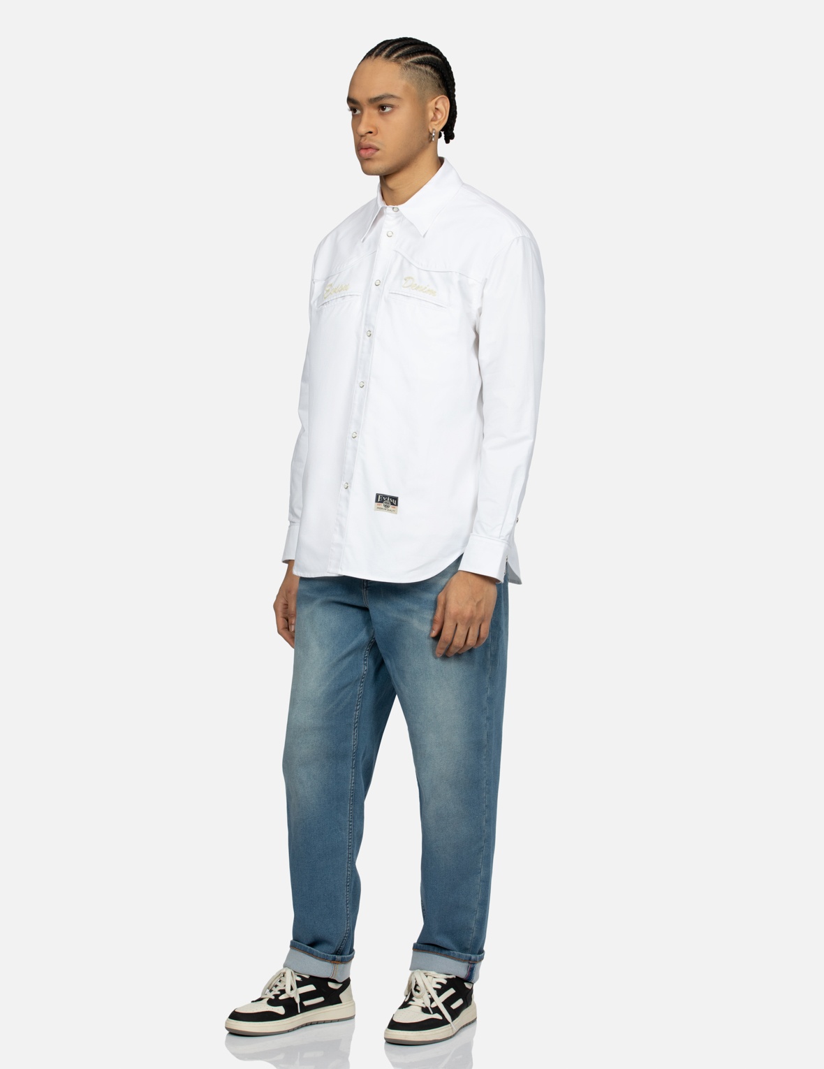 LOGO EMBROIDERY RELAX FIT OXFORD SHIRT - 3