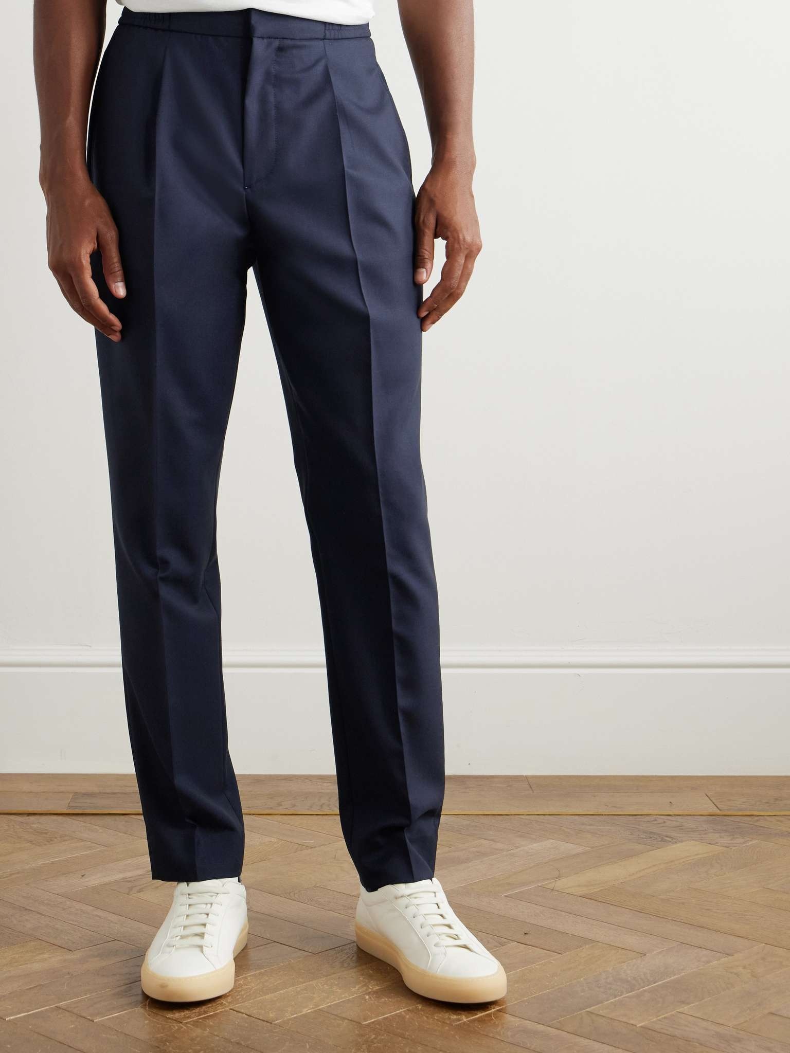 Drew Tapered Pleated Wool Trousers - 3