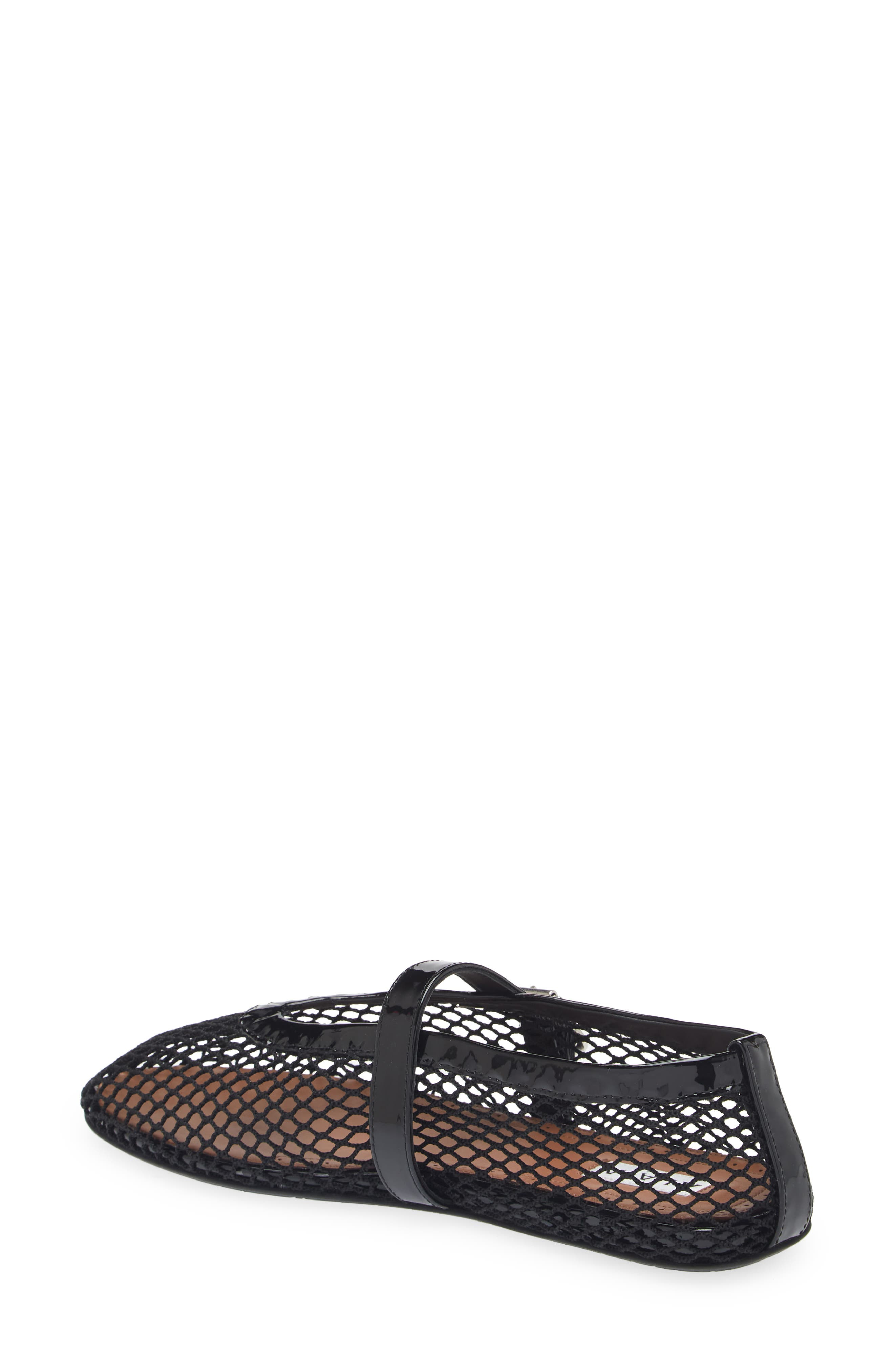 Alaïa Fishnet Ballerina Flat in Noir at Nordstrom - 2