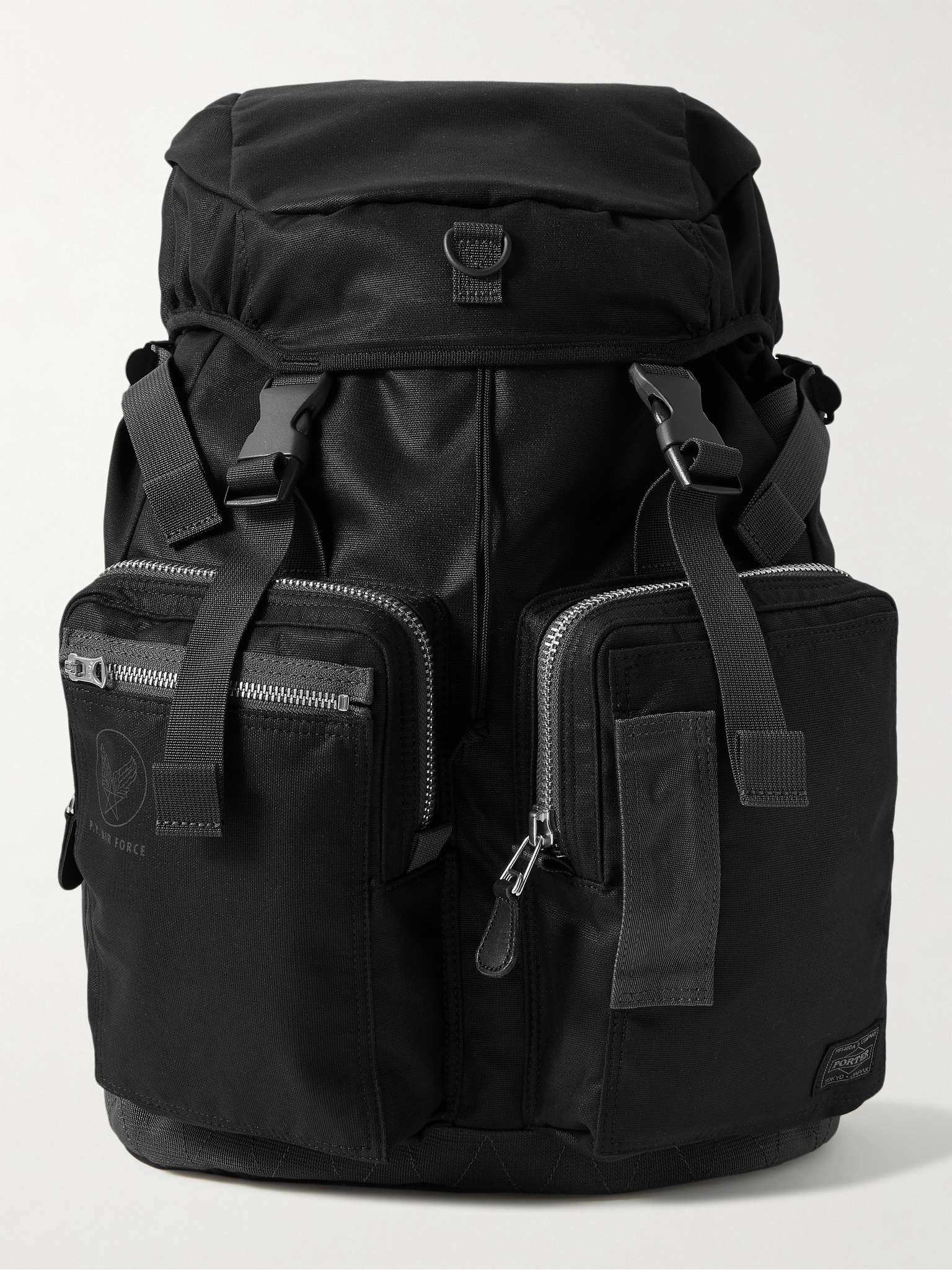 Flying Ace Webbing-Trimmed Nylon Backpack - 1