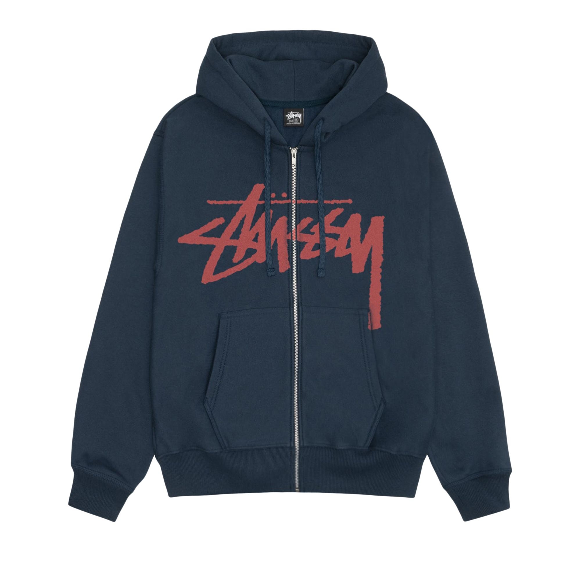 Stussy Stock Zip Hoodie 'Navy' - 1