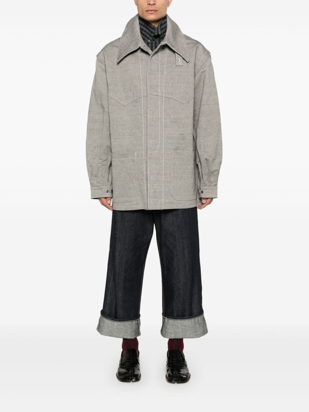 cotton shirt jacket - 2