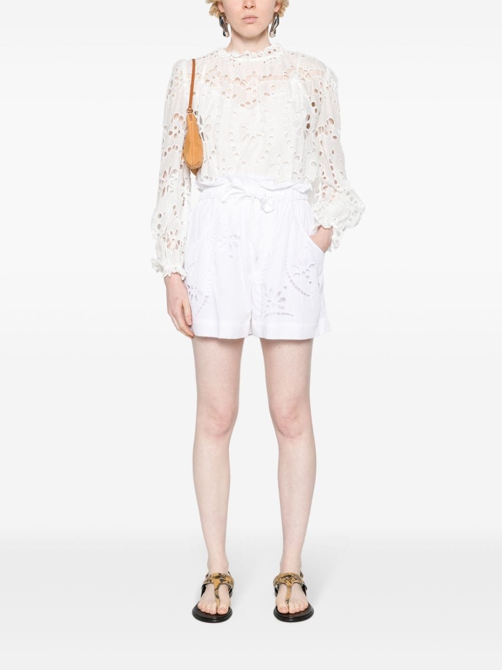 Hidea lace-detailed shorts - 2