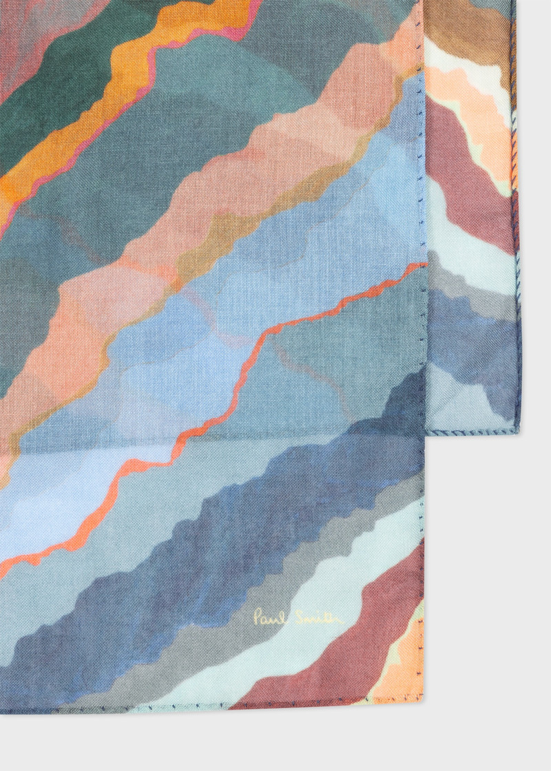 Blue 'Torn Stripe' Scarf 2