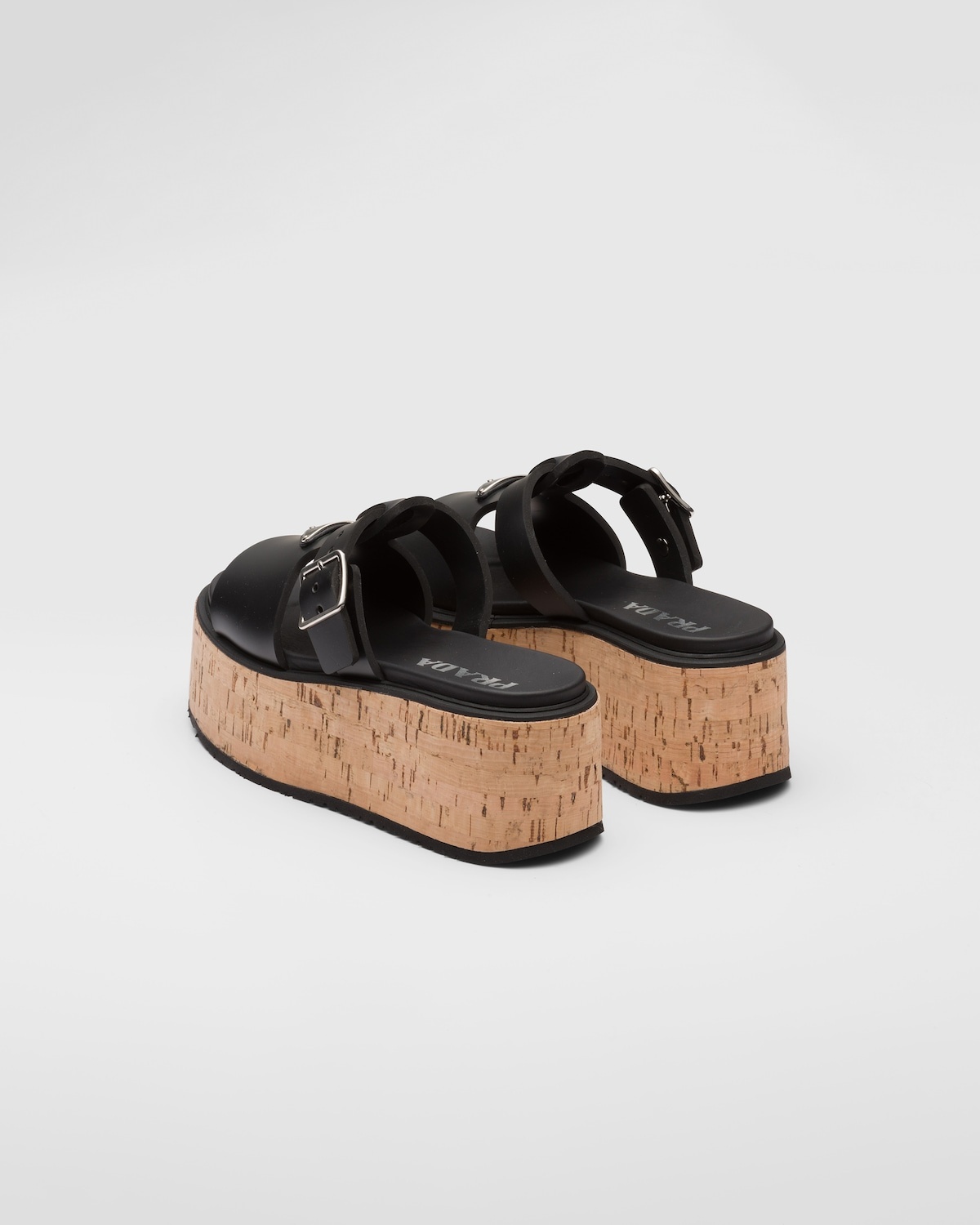 Rubber wedge platform sandals - 5