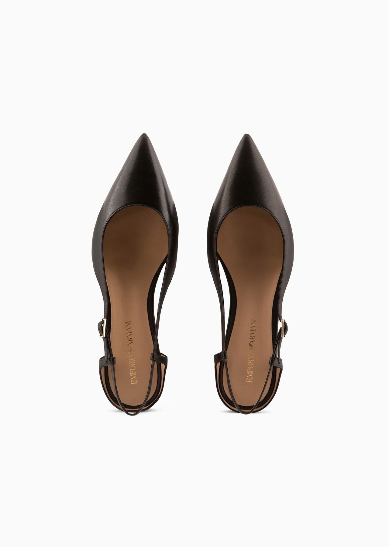 Nappa-leather slingback ballerinas with pointed toe - 3