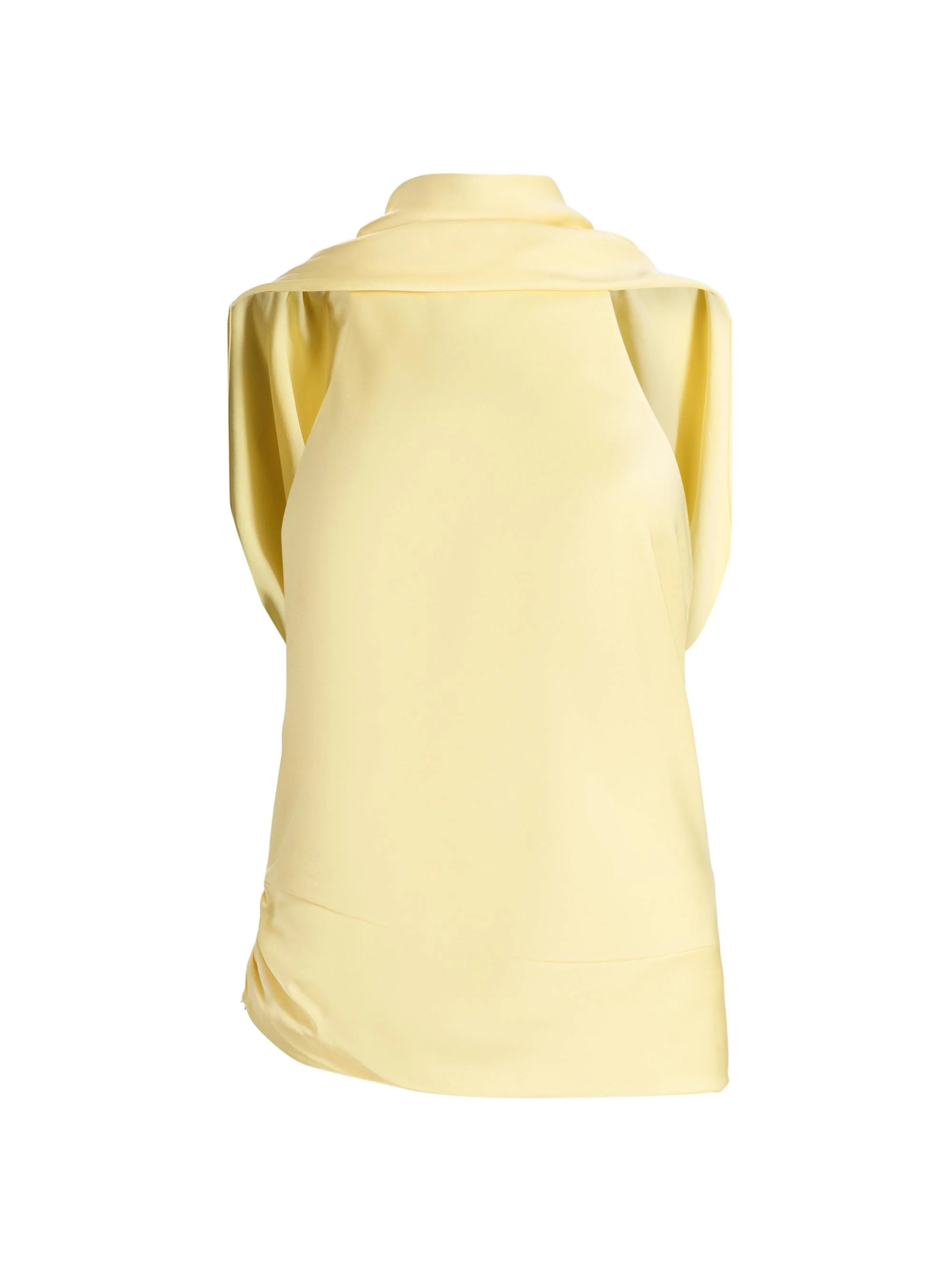 Women's Samira Satin Cape Top - Buttercream - 1