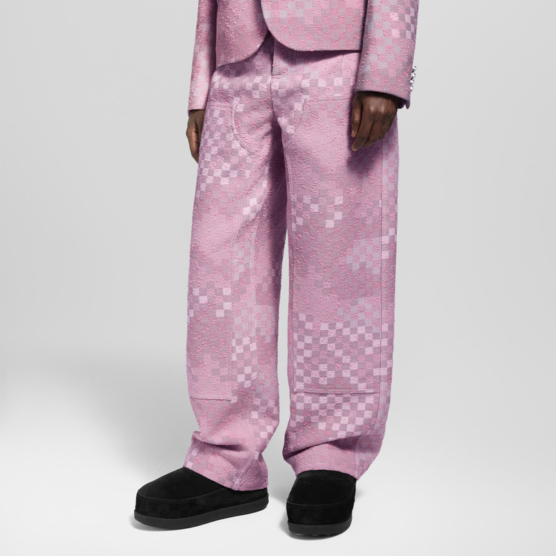 Louis Vuitton Made To Order Damoflage Tweed Workwear Pants outlook