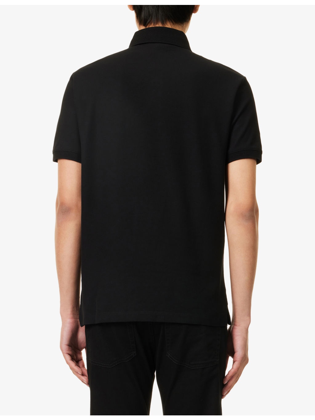 Embroidered-Logo Contrast-Trim Cotton Pique Polo Shirt - 4