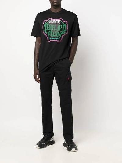 PHILIPP PLEIN logo-print short-sleeve T-shirt outlook