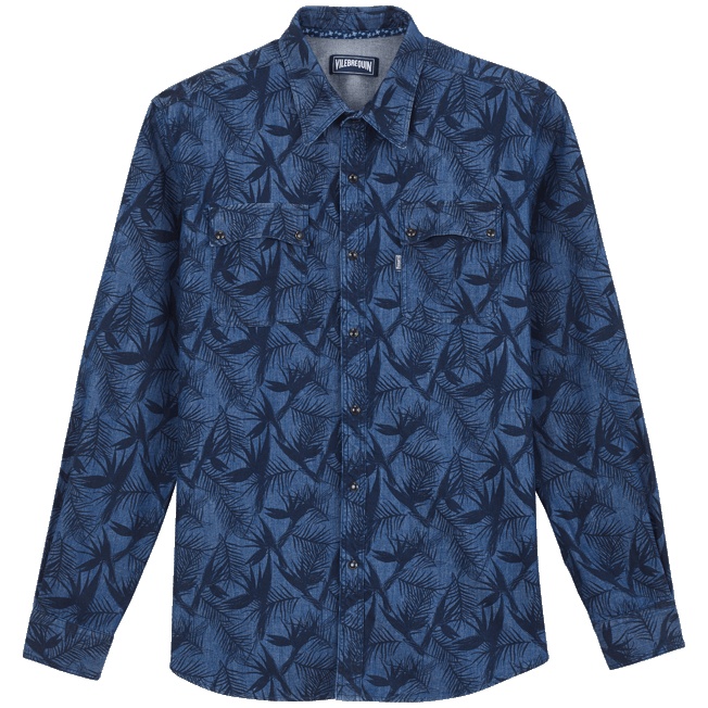Men Western Chambray Shirt printed Madrague - 1