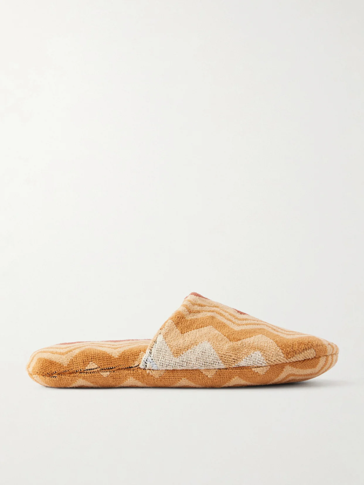 Giacomo Striped Cotton-terry Slippers - 1