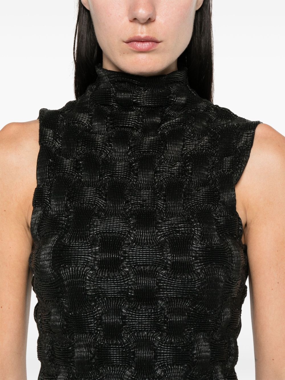 roll-neck sleeveless top - 5
