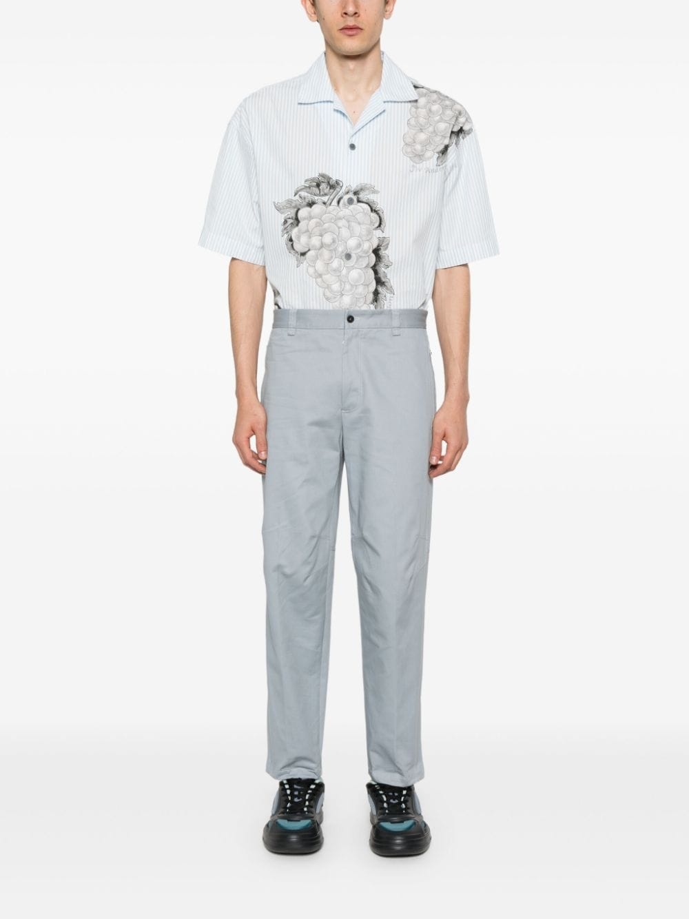 Biker straight-leg trousers - 2