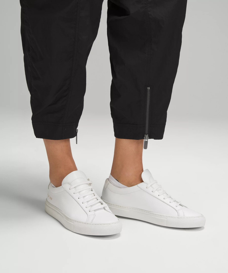 Front-Zip Mid-Rise Ruched Crop 7