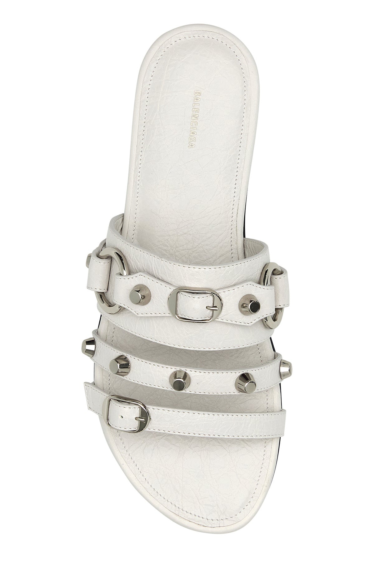 White leather City slippers - 4