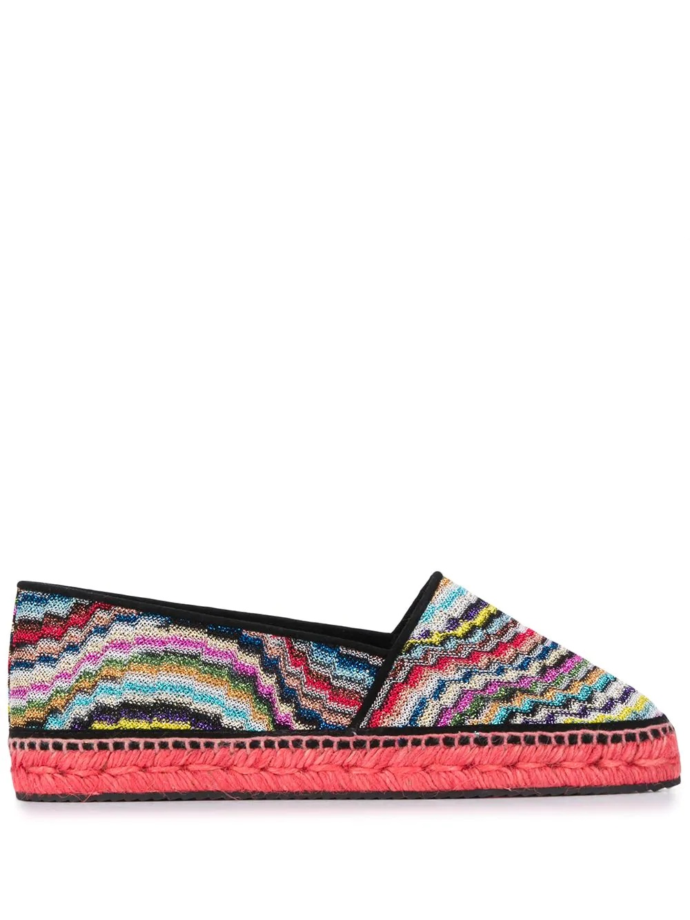 striped knitted espadrilles - 1