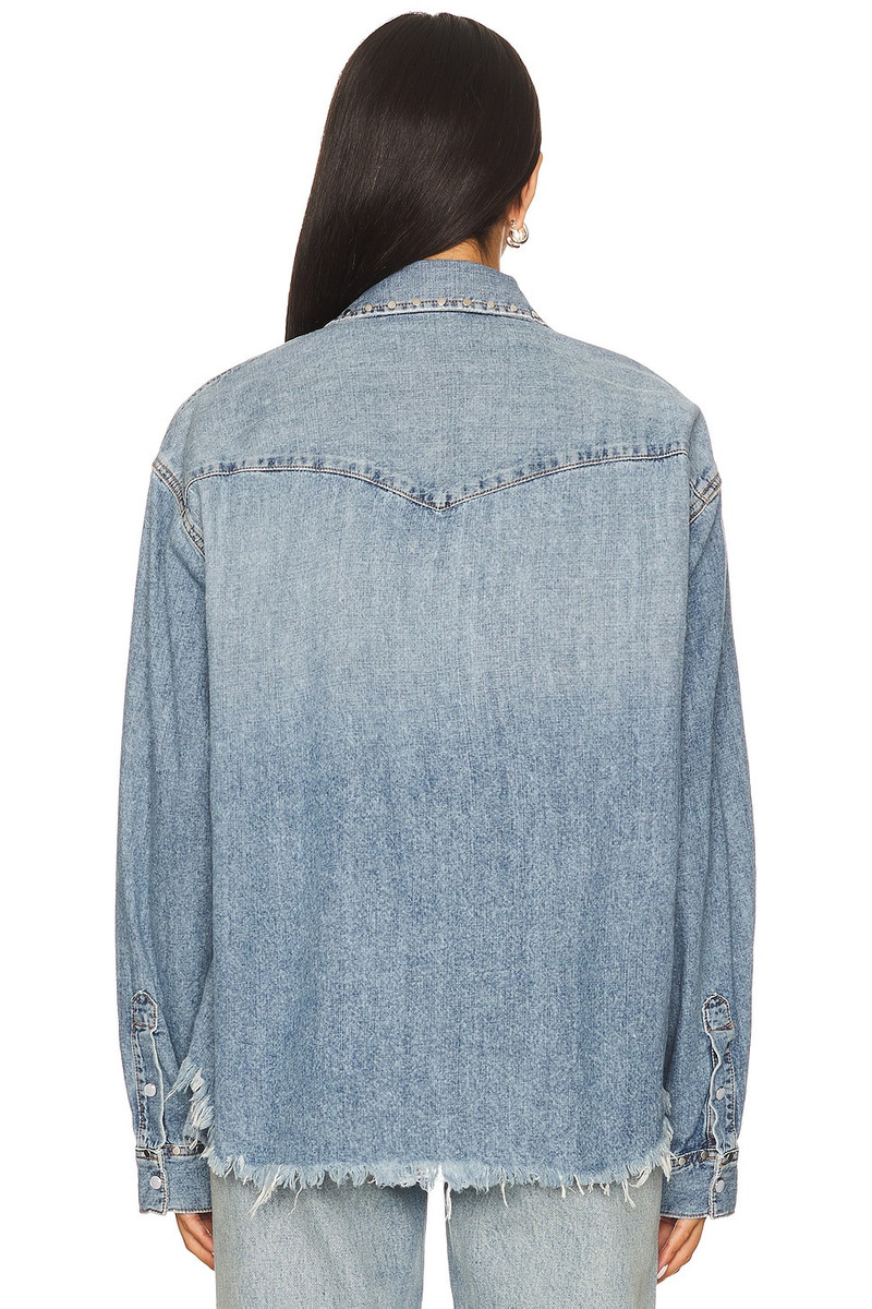 RE/DONE Distressed Western Shirt outlook