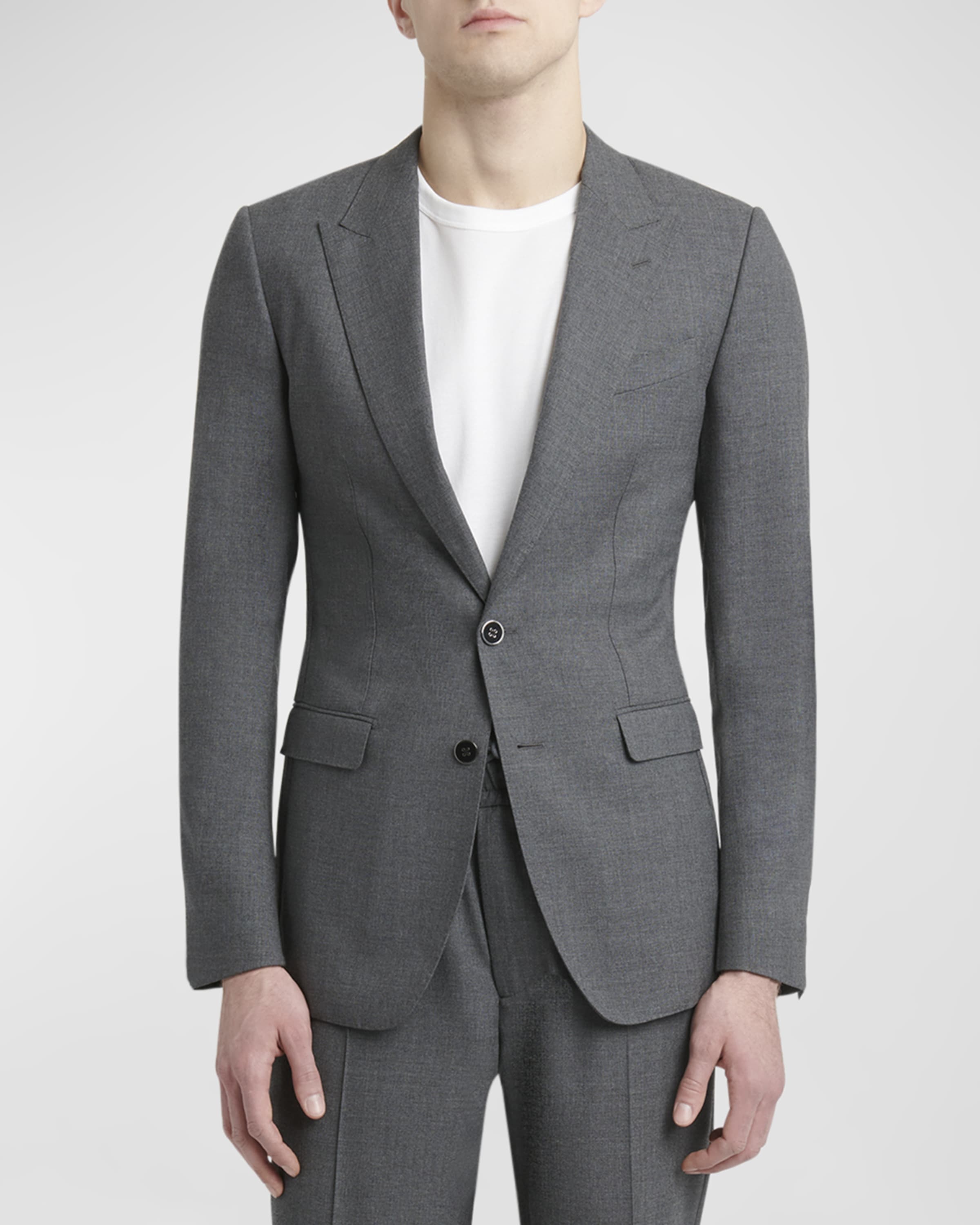 Men's Wool Suit Jacket - 2