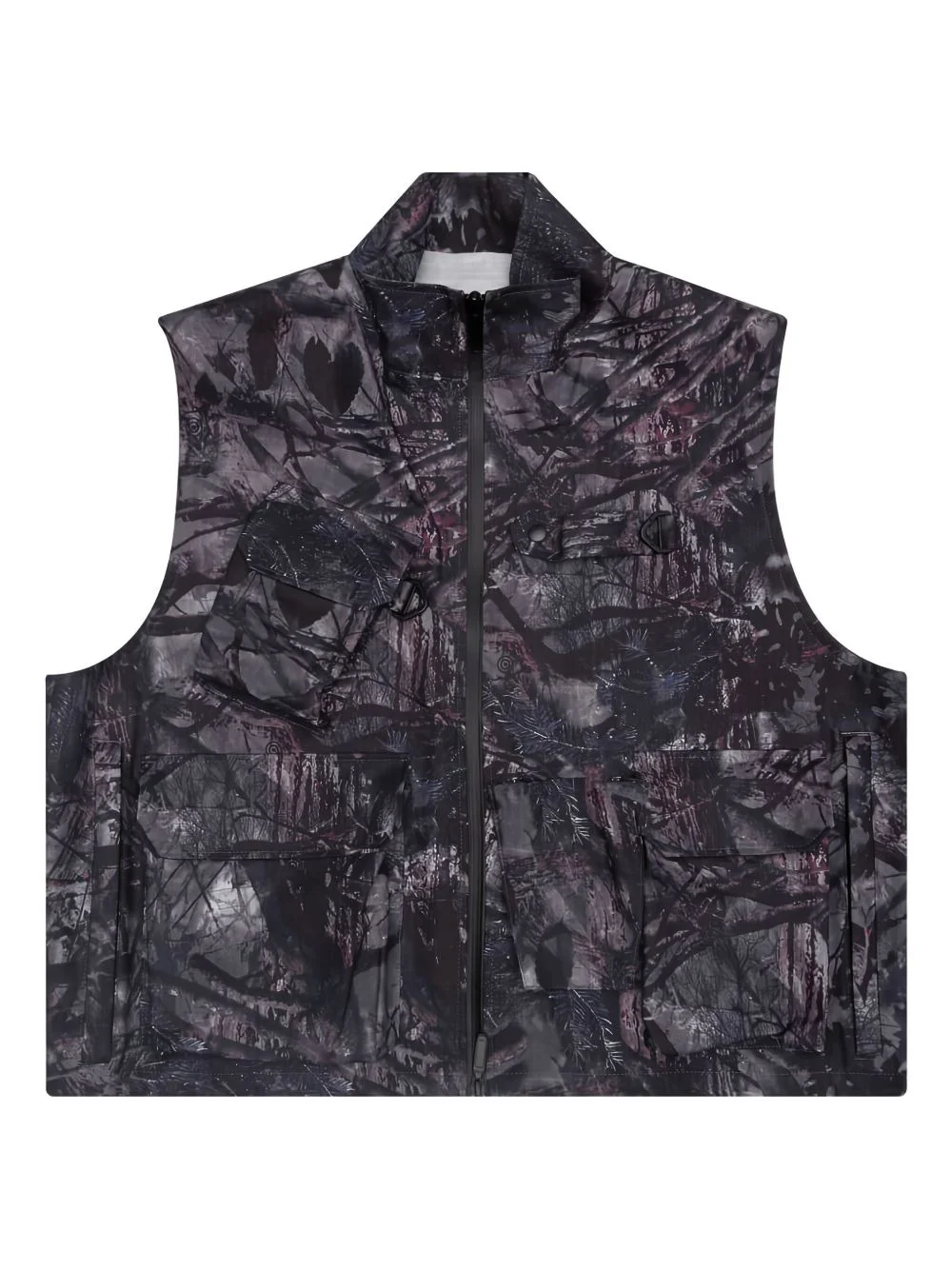 camouflage zip-front vest - 1