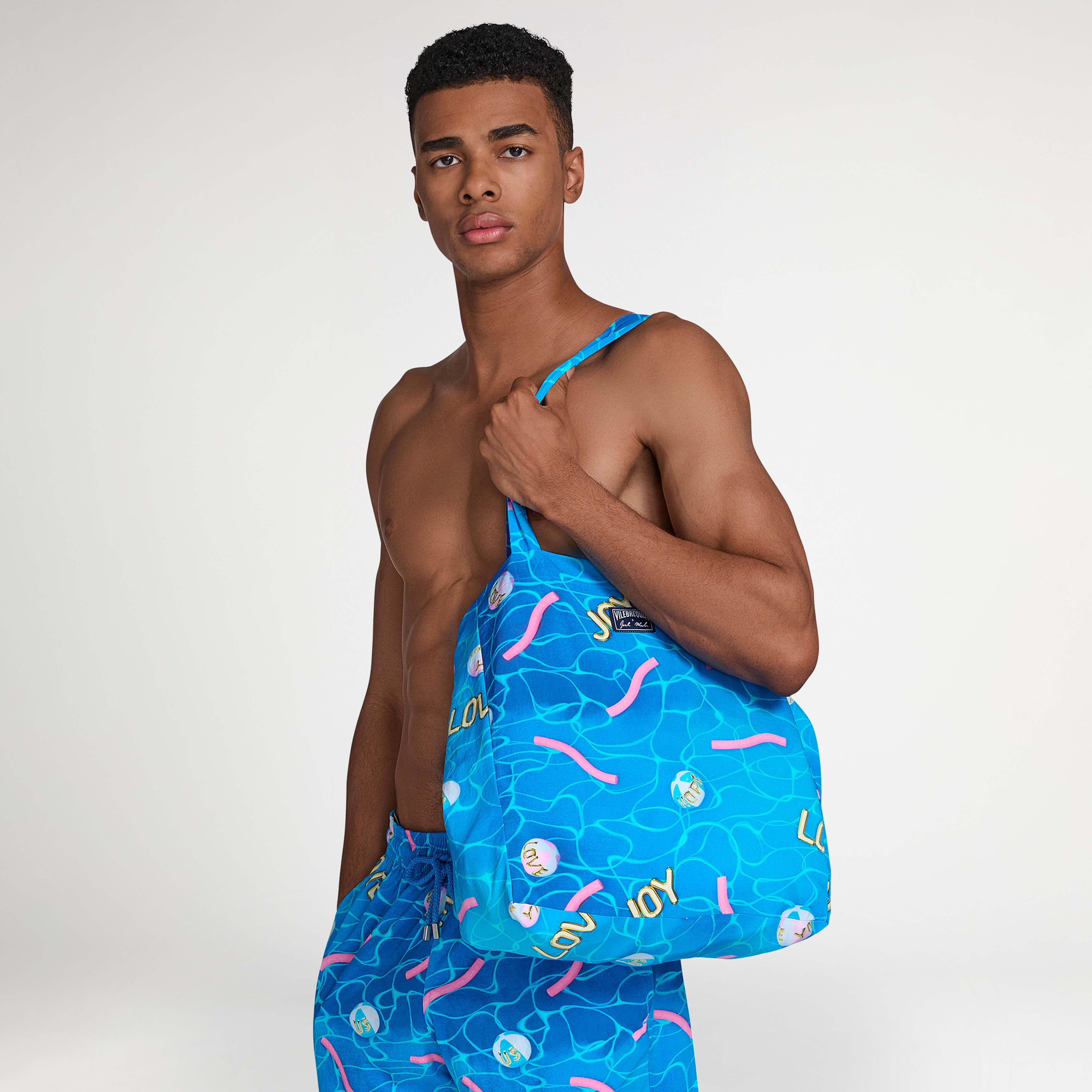 Tote Bag Side Ways - Vilebrequin x Joel Mesler - 3