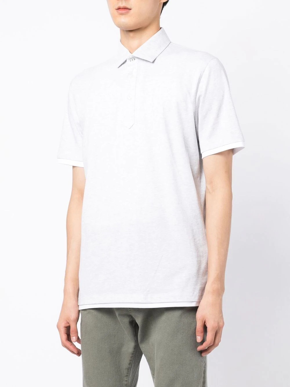 short-sleeve cotton polo shirt - 3