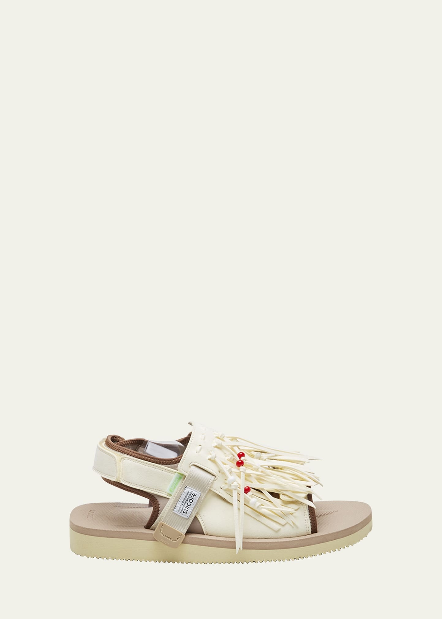 Was 4AB Beaded Tassel Sporty Sandals - 1