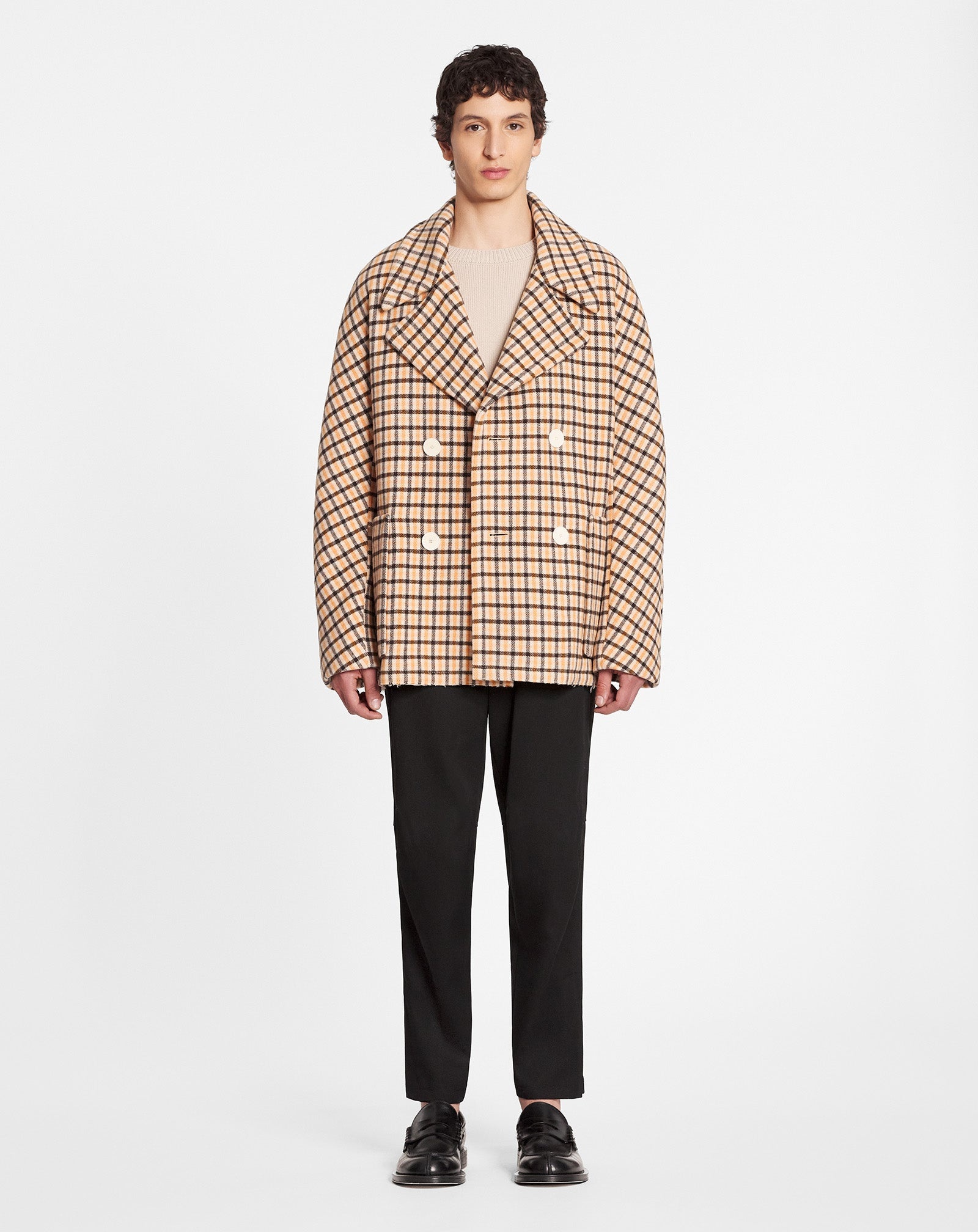 KIMONO-INSPIRED PEACOAT - 2