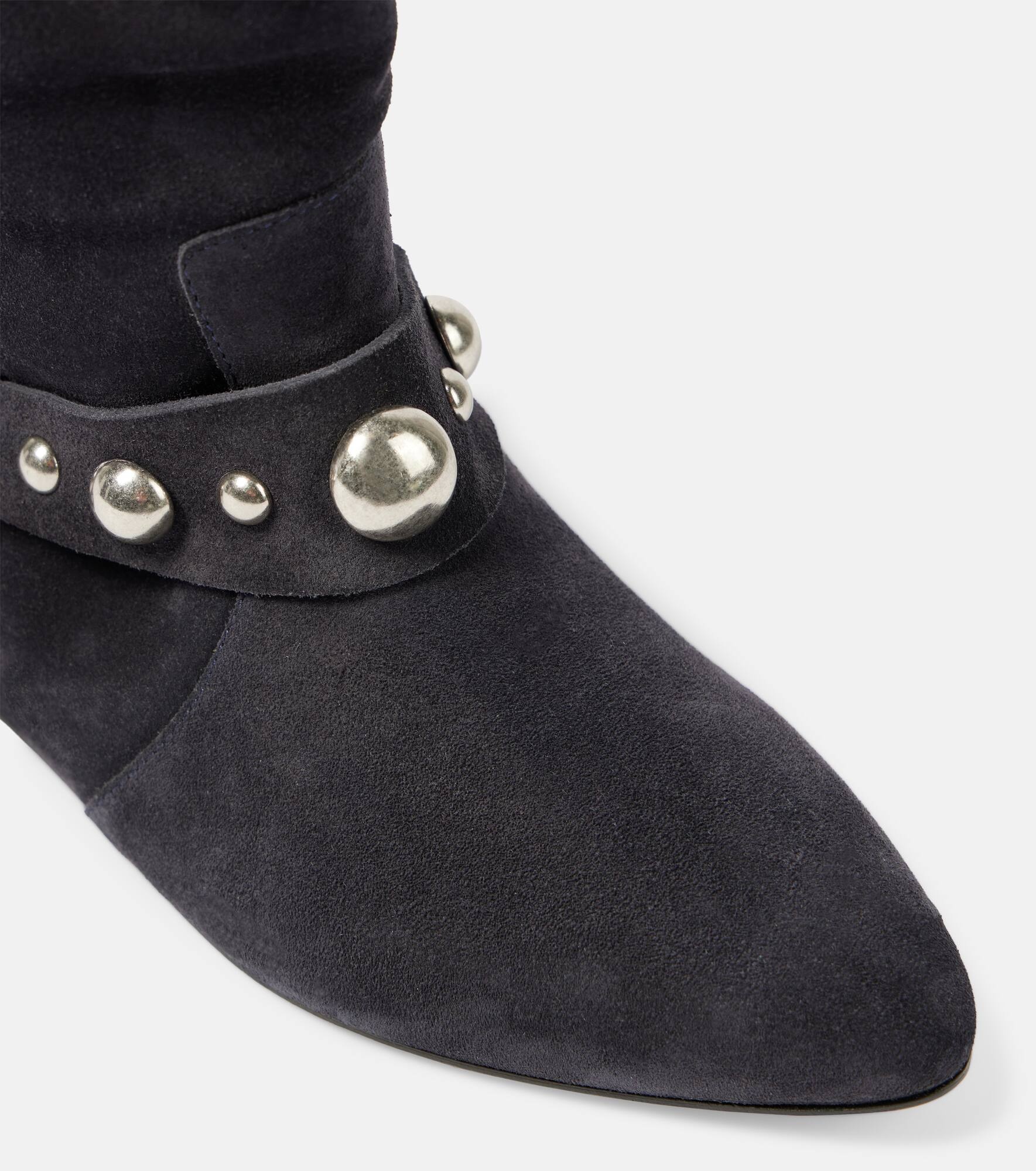 Stanya studded suede ankle boots - 6